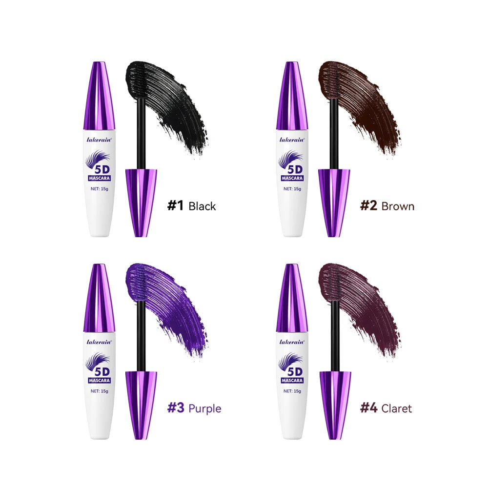5D Mascara Waterproof Lengthening Volumizing Makeup for Everyday Use and Special Occasions