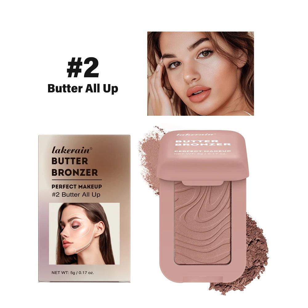 Butter Bronzer Powder Long Lasting Contour for Women for Daily Makeup and Summer Beach Trips