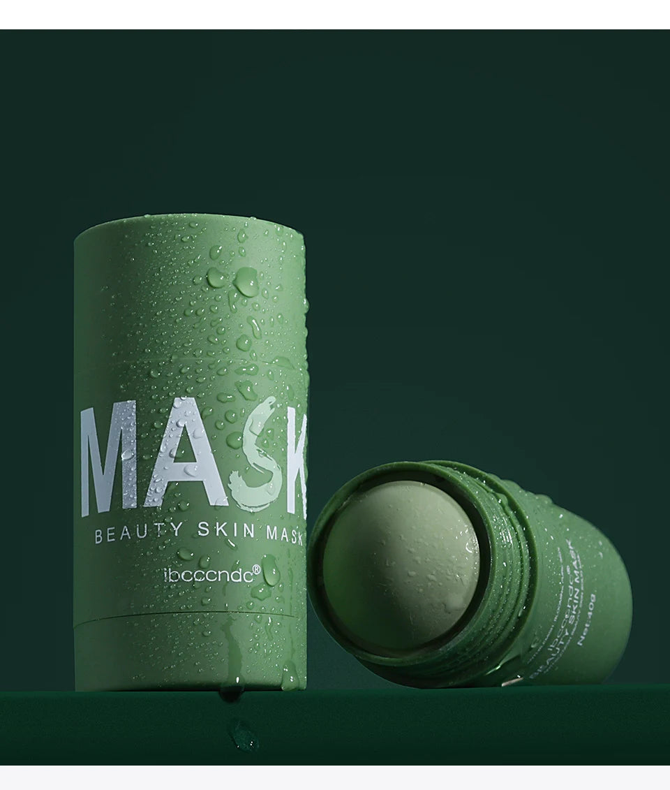 Green Tea Cleansing Stick Deep Moisturizing Oil Control Mask for Unisex Whole Face Treatment - 18