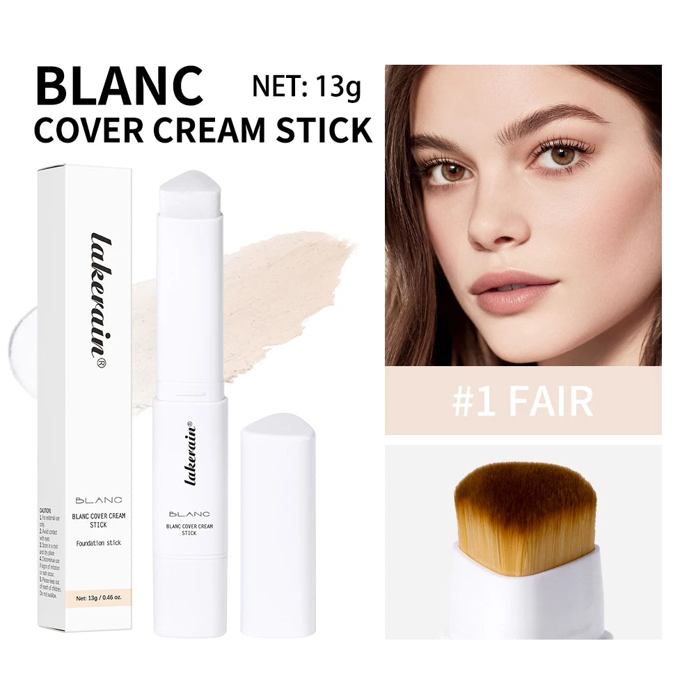 Color Changing Foundation Stick Buildable Coverage Concealer for Women Daily Makeup Routine
