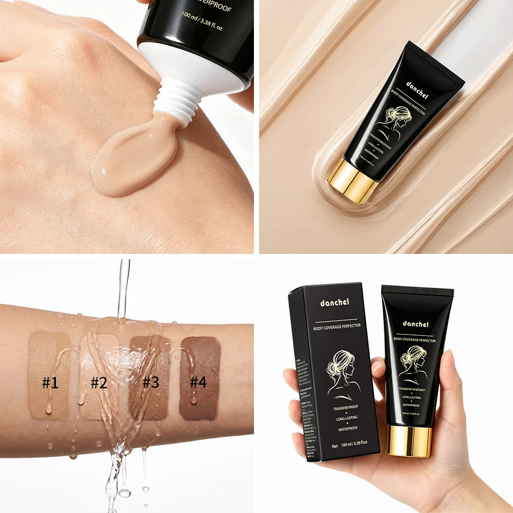 Body Coverage Perfector Waterproof Tattoo Scar Concealer for Daily Use and Special Events