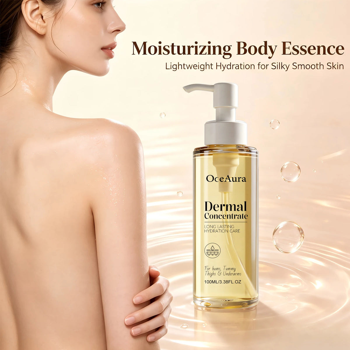 Body Care Moisturizing Serum Soften Dry Skin and Brighten Dull Tone for Unisex Body Areas