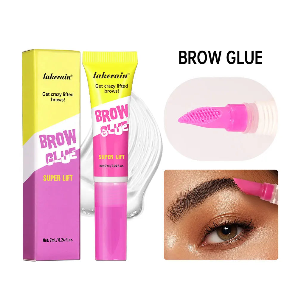Brow Lamination Gel Waterproof Strong Hold Eyebrow Glue for Daily Shaping and Makeup Styling