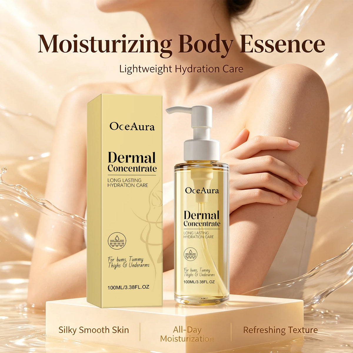 Body Care Moisturizing Serum Soften Dry Skin and Brighten Dull Tone for Unisex Body Areas