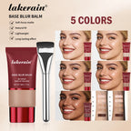 Blur Base Balm with Applicator Brush Pore Minimizing Foundation for Women Daily Makeup