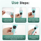 Electric Baby Nasal Aspirator Rechargeable Mucus Sucker for Newborns During Cold Congestion