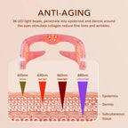 3D Eye Massager Red Light Therapy Device for Relieving Eye Fatigue and Dark Circles at Home