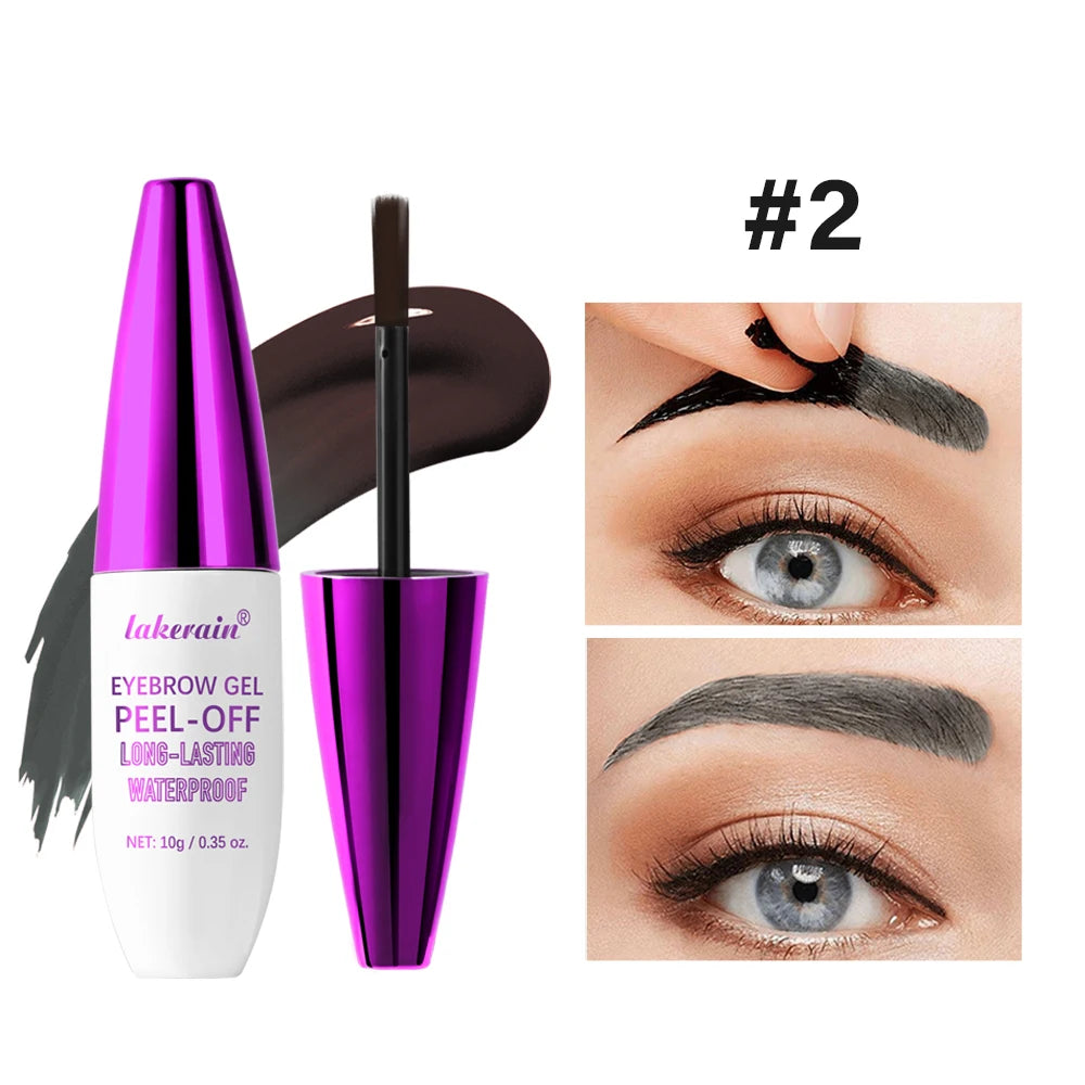 Eyebrow Gel Tint Peel Off Waterproof Brow Enhancer for Natural Long Lasting Daily Makeup - 19