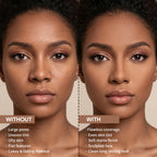 Bronze Compact Powder Oil Control Matte Finish for All Skin Types Daily Makeup Routine
