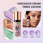 Three Color Face Primer Hydrating Moisturizing Base for Women Daily Makeup
