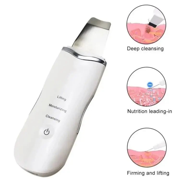 Ultrasonic Skin Spatula Deep Pore Cleaner and Blackhead Remover for Face Daily Skincare - 2
