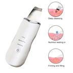 Ultrasonic Skin Spatula Deep Pore Cleaner and Blackhead Remover for Face Daily Skincare