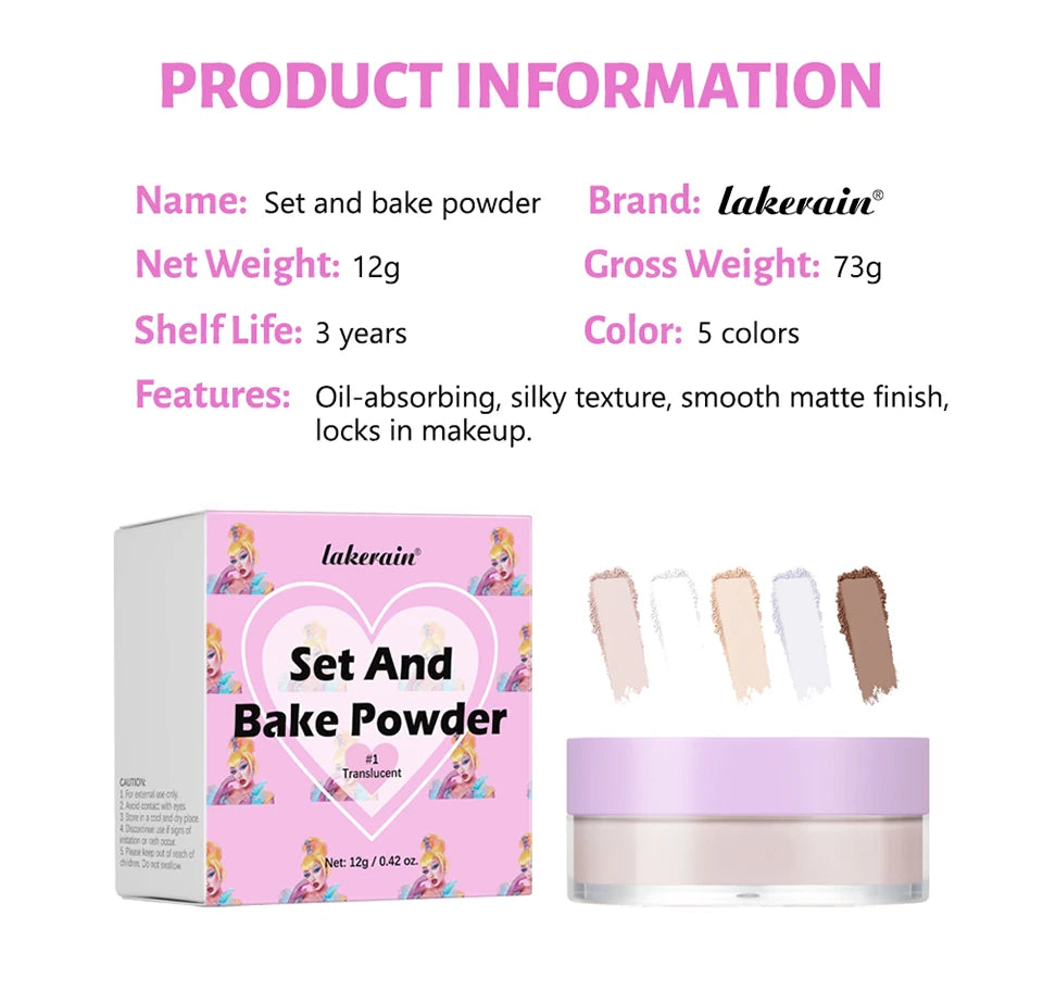 Loose Baking Setting Powder Oil Control Matte Finish for Women for Daily Makeup Routine - 25