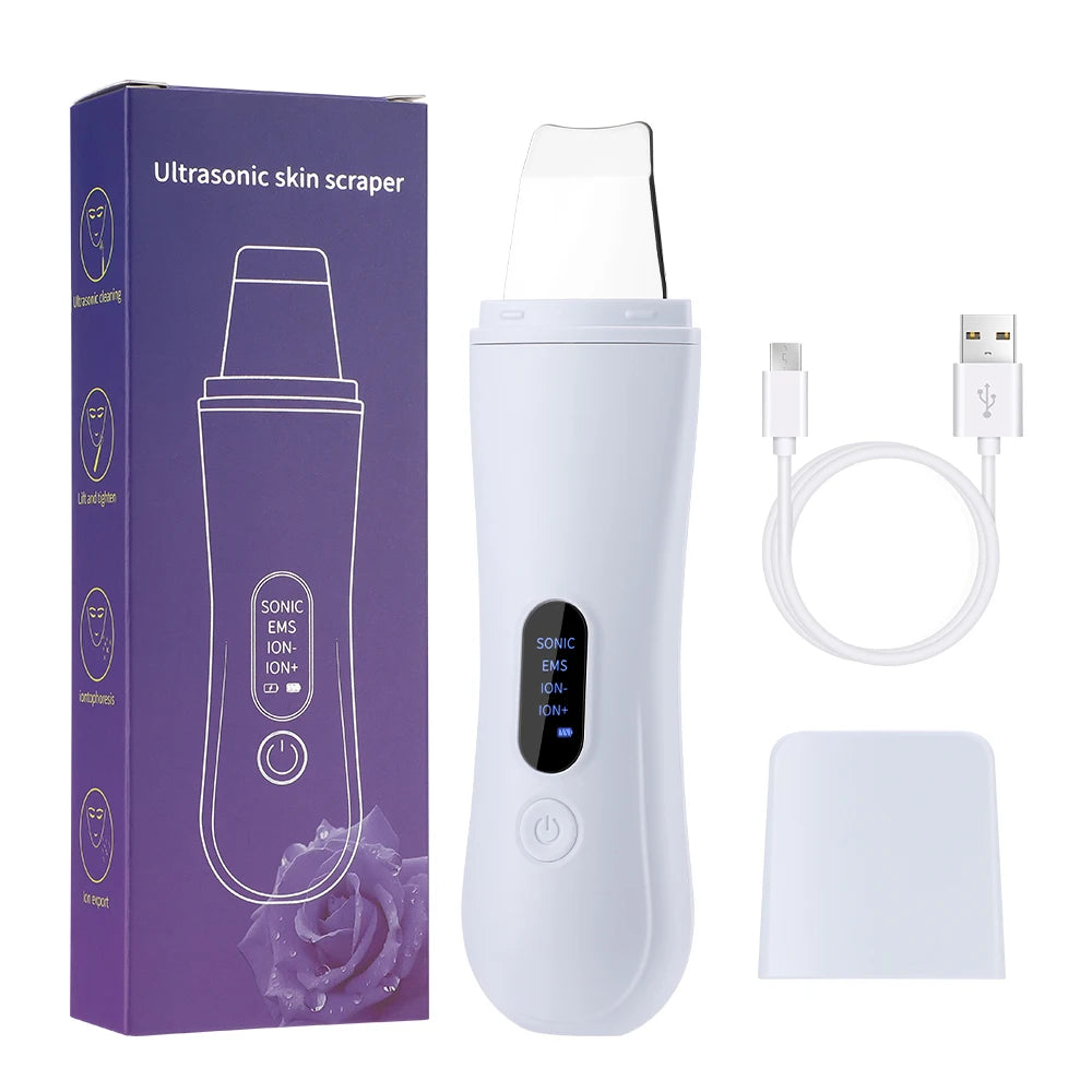 Ultrasonic Skin Scrubber Deep Face Pore Cleaner for Daily Facial Rejuvenation at Home - 18