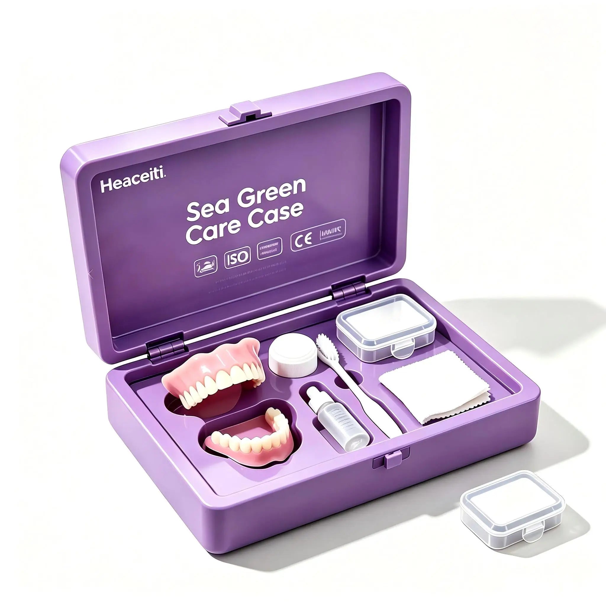 Denture Cosmetic Kit Realistic Upper Lower Teeth Set for Daily Smile Enhancement at Home - 4