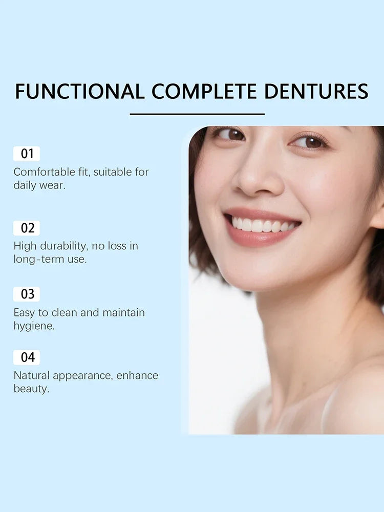 Fake Teeth Dentures Instant Smile Veneers for Men and Women for Natural Looking Oral Comfort