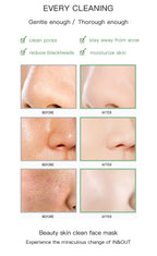 Green Tea Cleansing Stick Deep Moisturizing Oil Control Mask for Unisex Whole Face Treatment