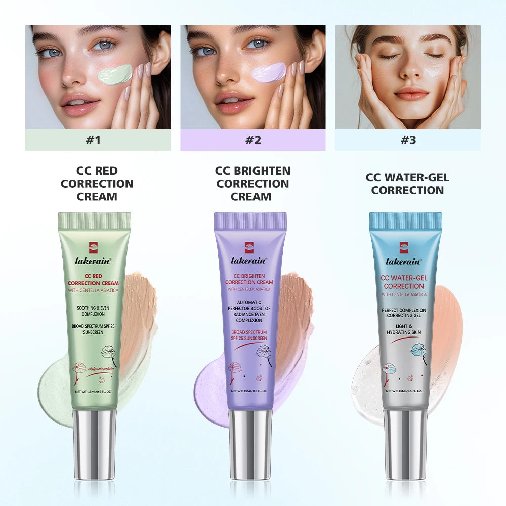 Color Correcting CC Cream Moisturizing Foundation for Flawless Daily Makeup and Sun Protection