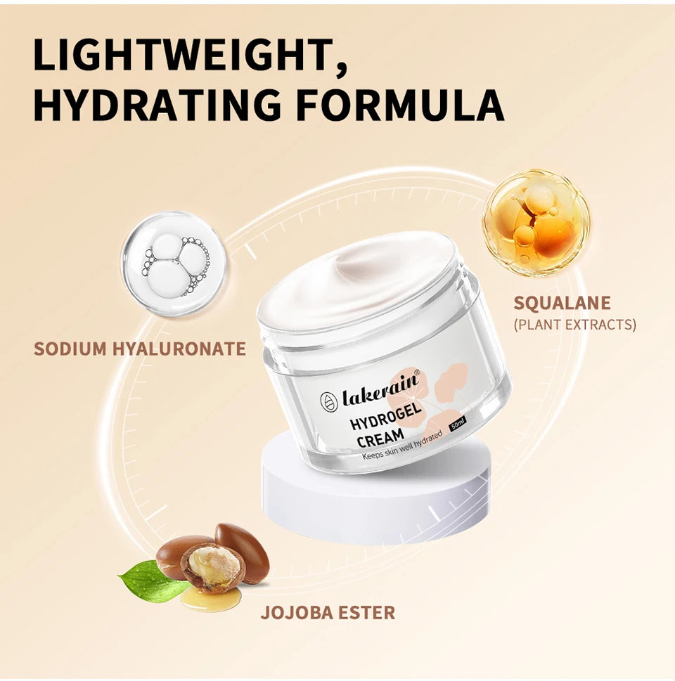Hydrogel Cream Deeply Hydrating Moisturizer for Face and Skin Care Routine Daily Use