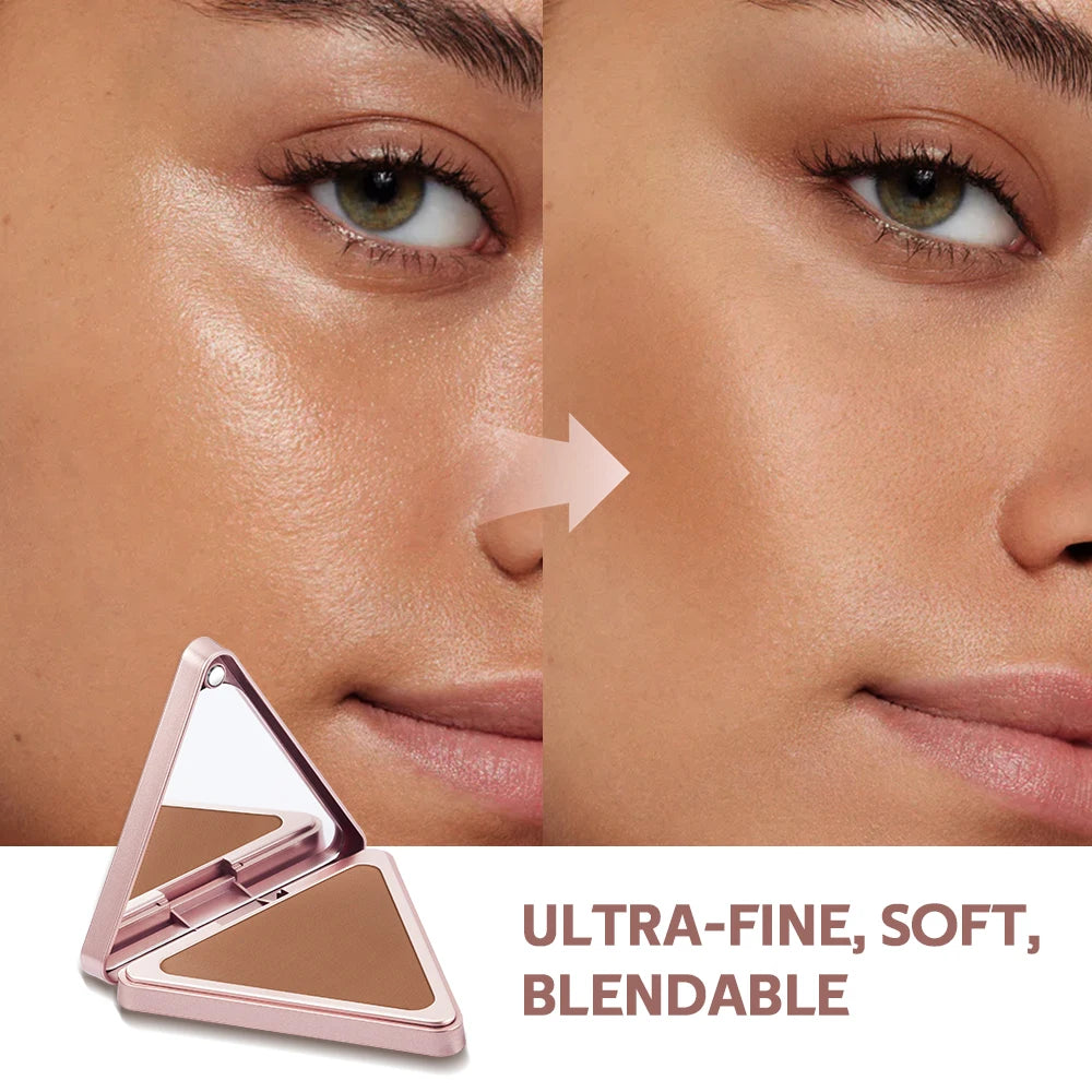 Matte Bronzer Powder Long Lasting Contour Makeup for Face Sculpting and Defined Finish