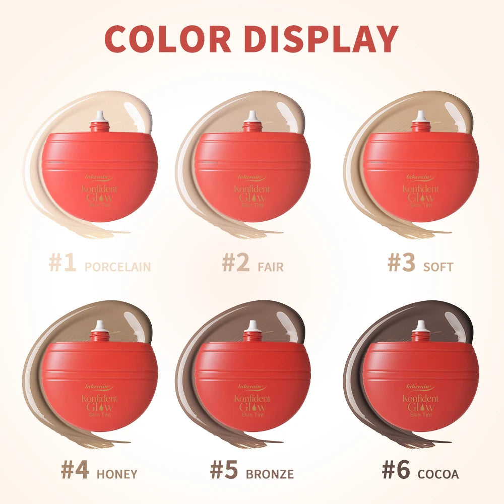 Konfident Glow Skin Tint Buildable Coverage Foundation for Radiant Daily Makeup Looks - 2