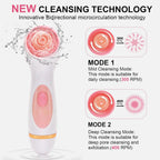 3 in 1 Facial Cleansing Brush Exfoliating Face Scrubber for Women and Daily Skincare Routines