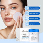 Pore Toner Pad and Peptide Serum Set Deep Moisturizing Glow for Unisex Daily Facial Skin Care