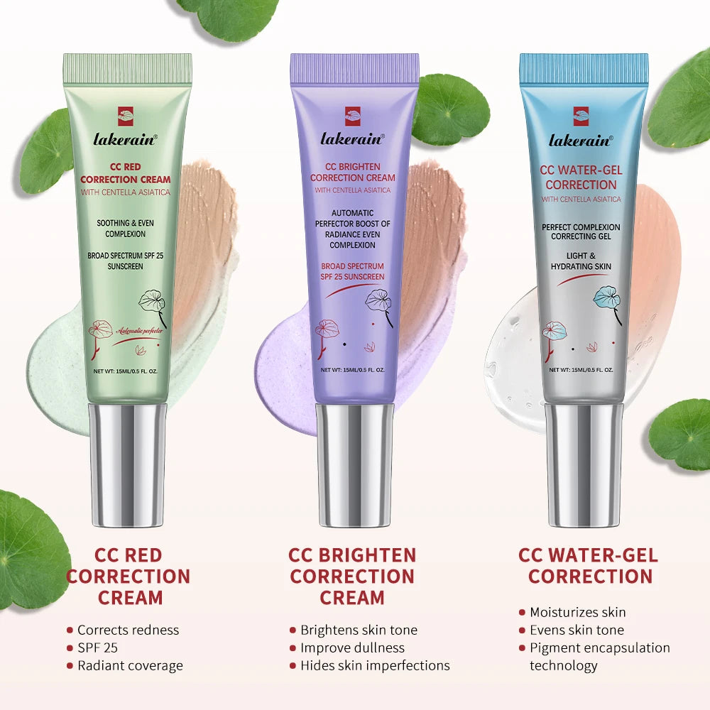 CC Water Gel Correction Cream Hydrating Foundation for Natural Glow and Daily Face Makeup