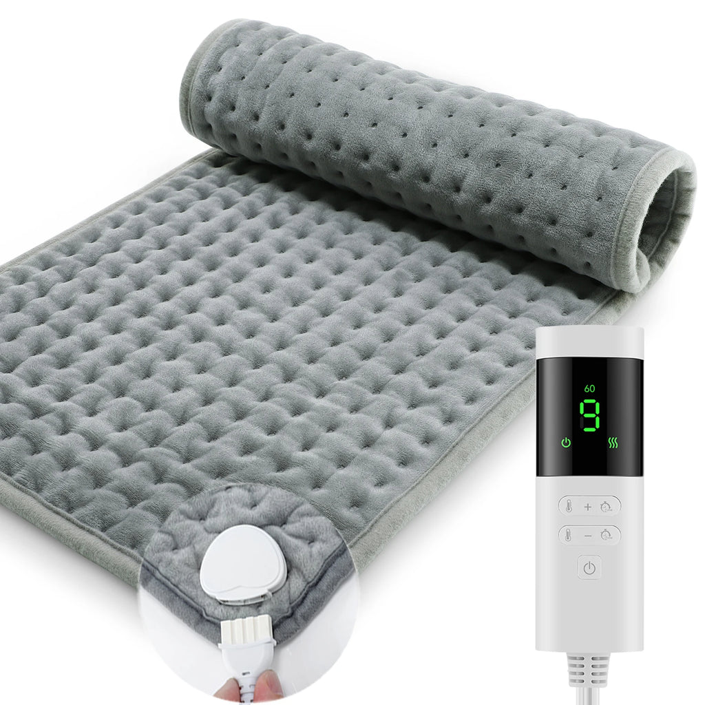 Electric Heating Pad with 9 Heat Settings and Timer for Home and Office Use During Winter