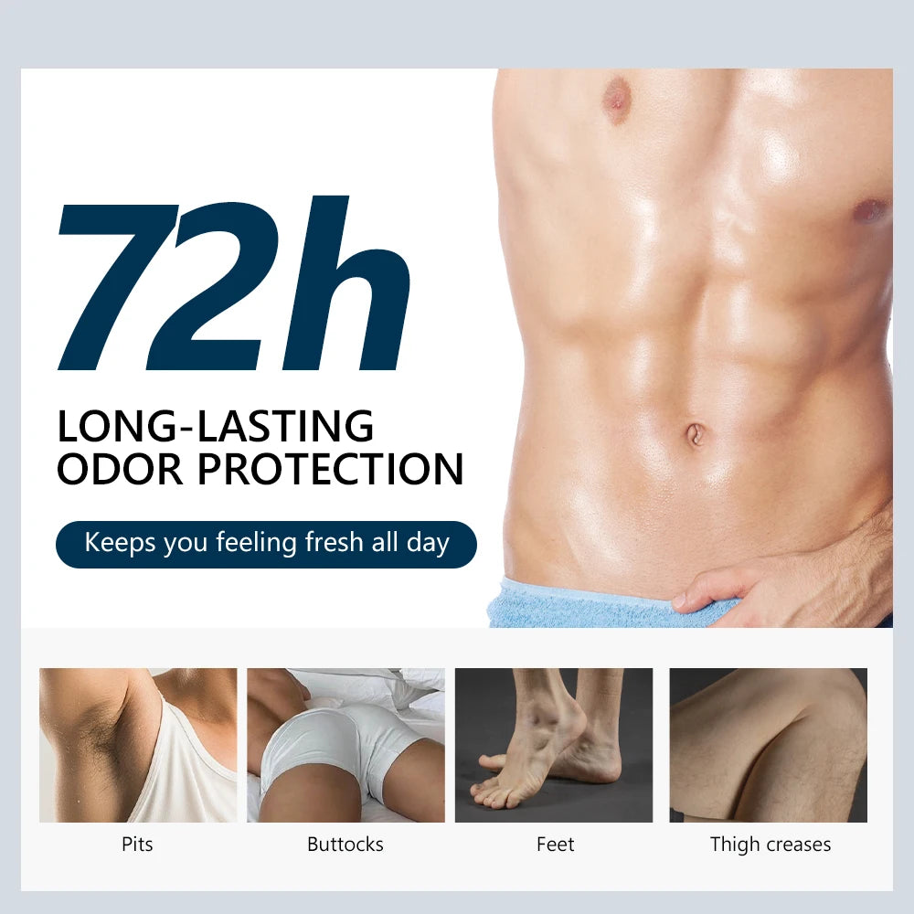 Body Deodorant Cream Long Lasting Odor Protection for Men Daily Use and Active Sport Travel