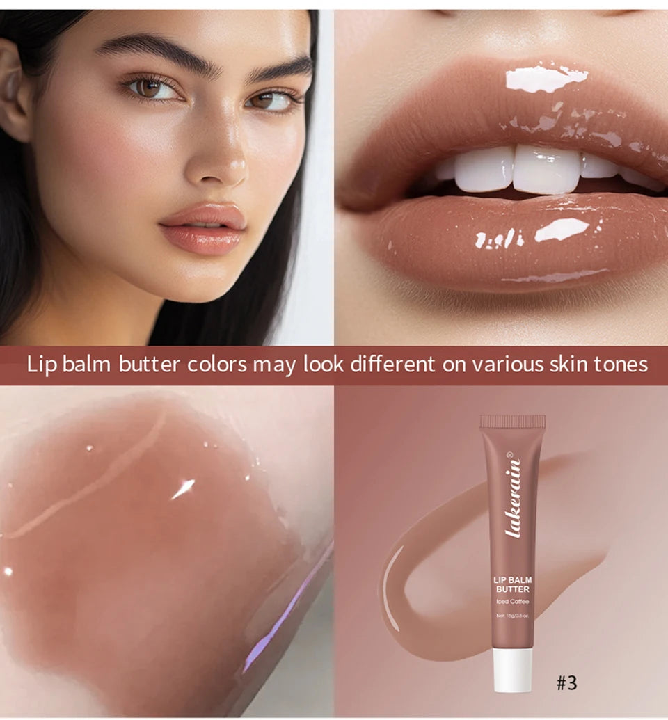 Lip Balm Butter Moisturizing Lip Gloss for Daily Hydration and Shiny Smooth Lips - 12