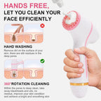 3 in 1 Facial Cleansing Brush Exfoliating Face Scrubber for Women and Daily Skincare Routines