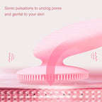 Electric Facial Cleansing Brush Sonic Vibration Scrubber for deep pore cleaning at home