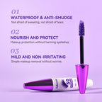 5D Mascara Waterproof Lengthening Lashes for Natural Daily Makeup and Long Lasting Eye Beauty