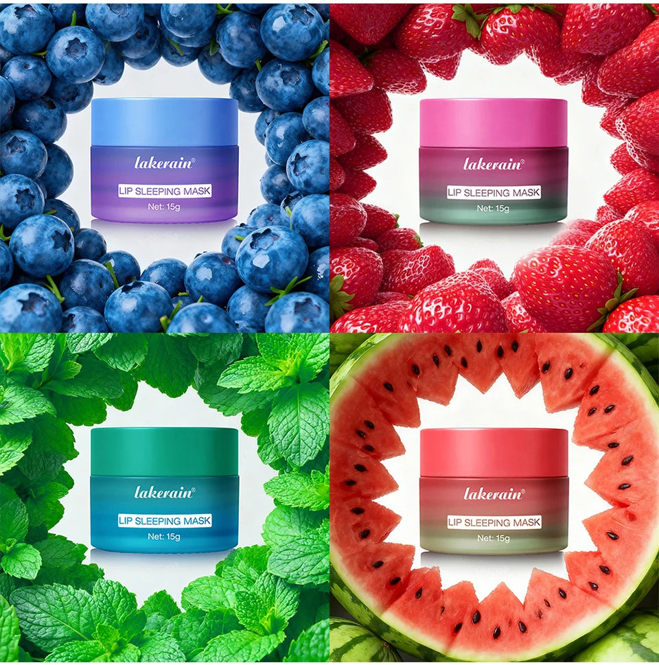 Lip Sleeping Mask Hydrating Dry Cracked Lips Treatment for Women and Men at Night