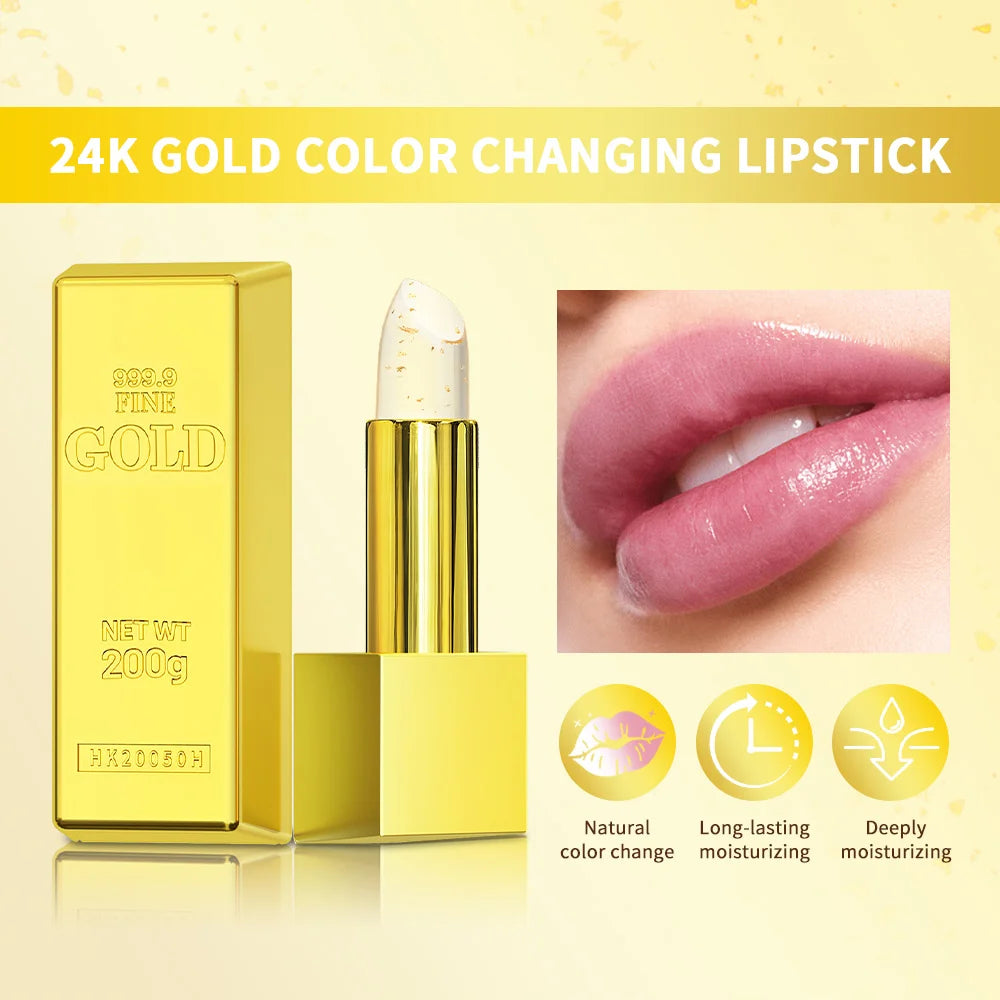 Color Changing Lipstick Moisturizing Lip Balm for Daily Makeup and Deep Hydration