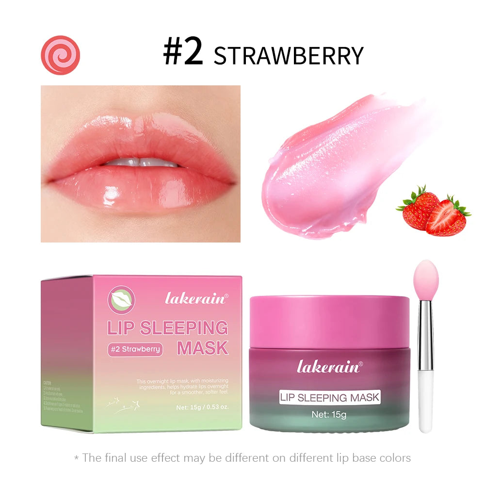 Lip Sleeping Mask Hydrating Dry Cracked Lips Treatment for Women and Men at Night - 23