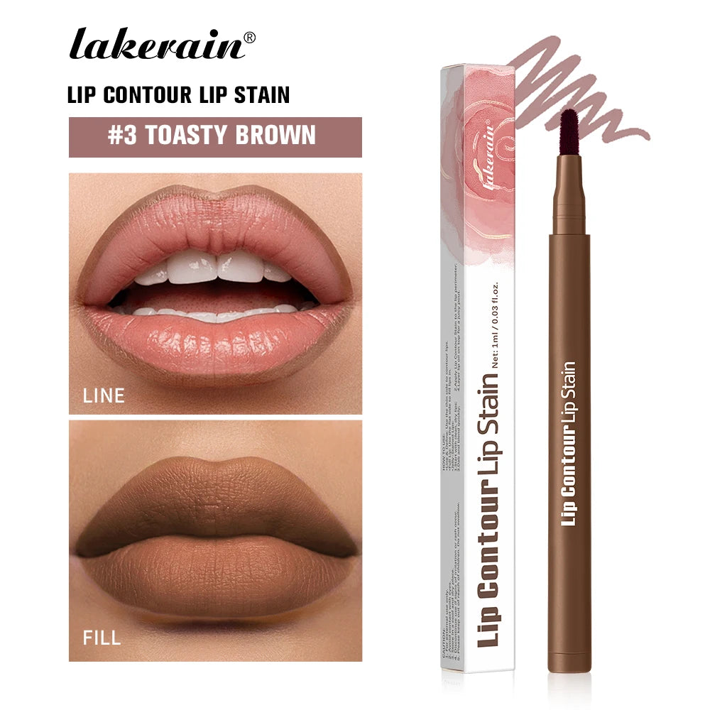 Lip Contour Stain Pen Long Lasting Waterproof Makeup for Daily Beauty and Travel - 35
