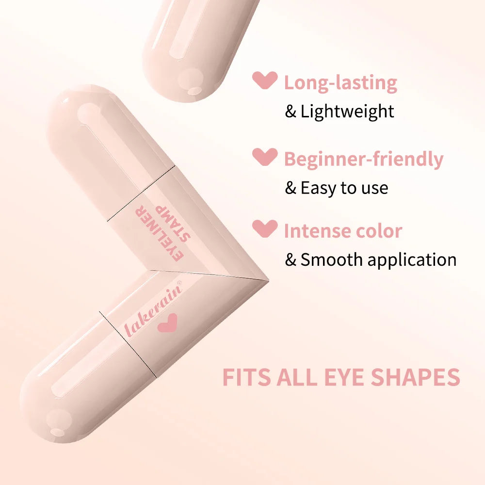 Eyeliner Stamp Waterproof Winged Tool for Beginners and Quick Makeup Routine Professionals
