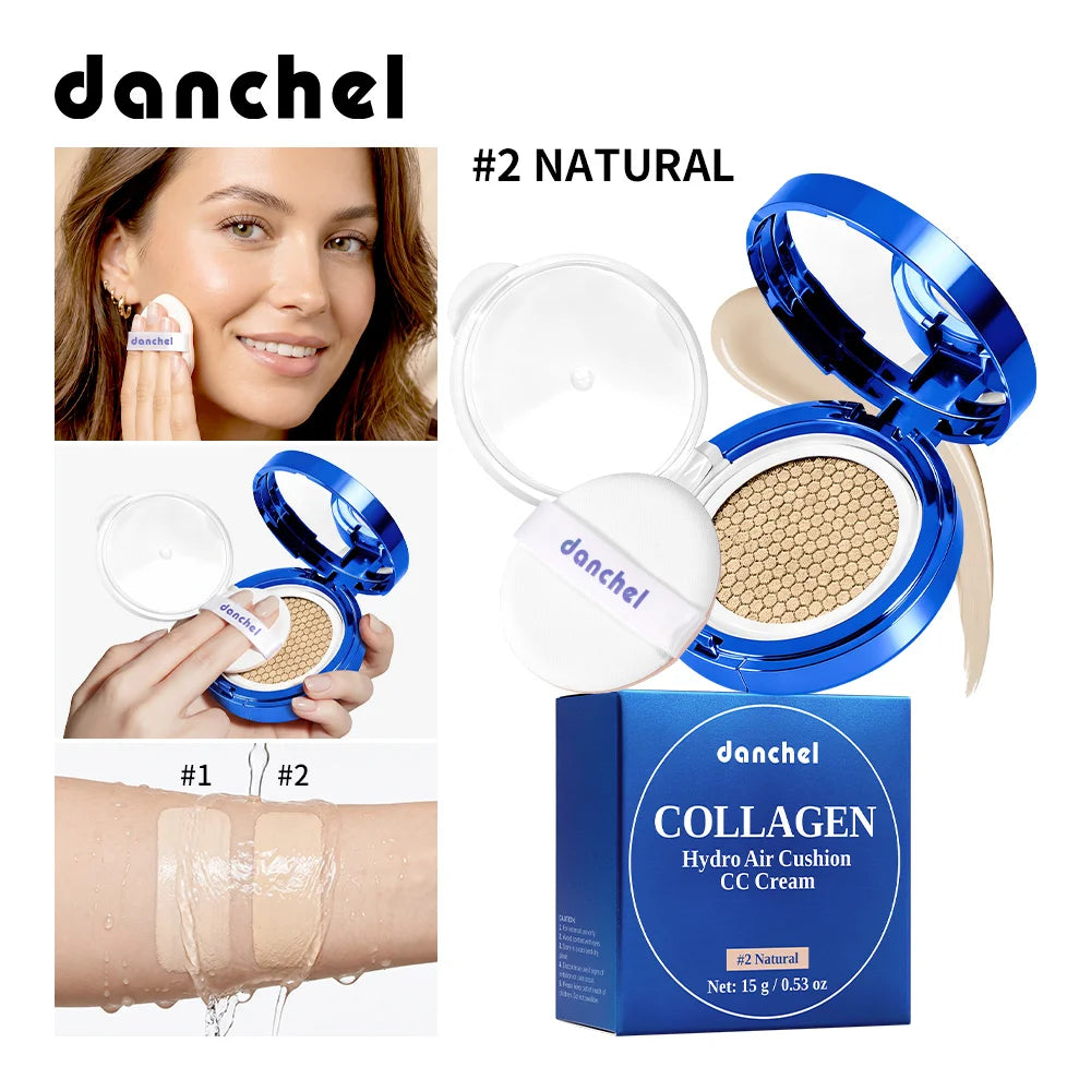 Collagen Air Cushion CC Cream Moisturizing Foundation for Radiant Skin and Daily Natural Makeup