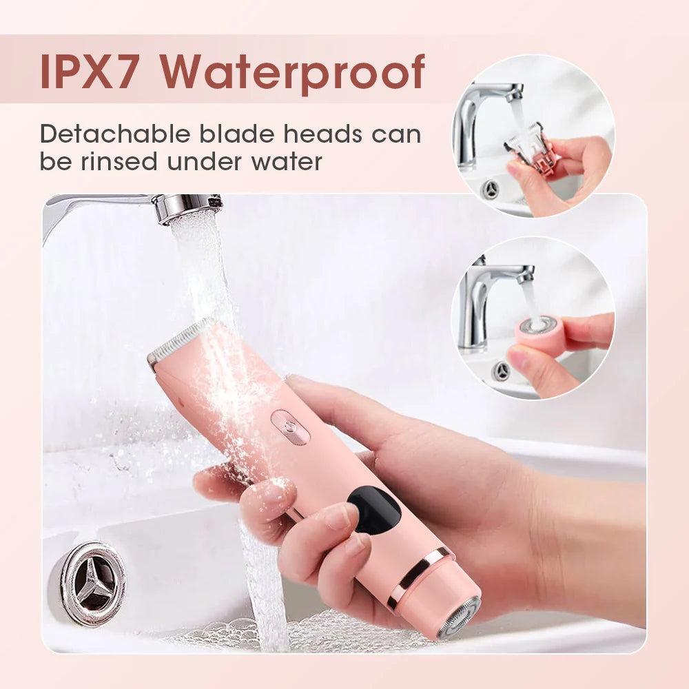Electric Shaver for Women Waterproof Body Trimmer for Bikini Underarm Legs and Smooth Skin - 4