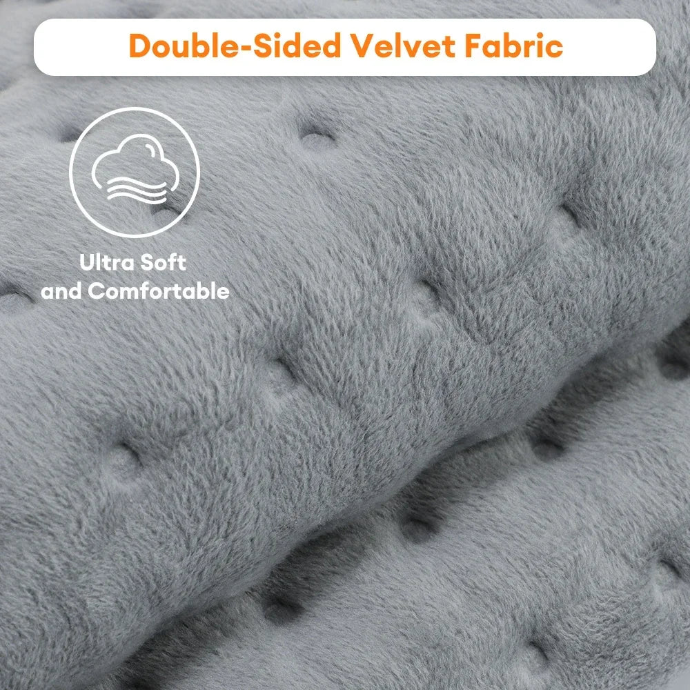 Electric Heating Pad with 9 Heat Levels and 4 Timer Settings for Back and Neck Relief