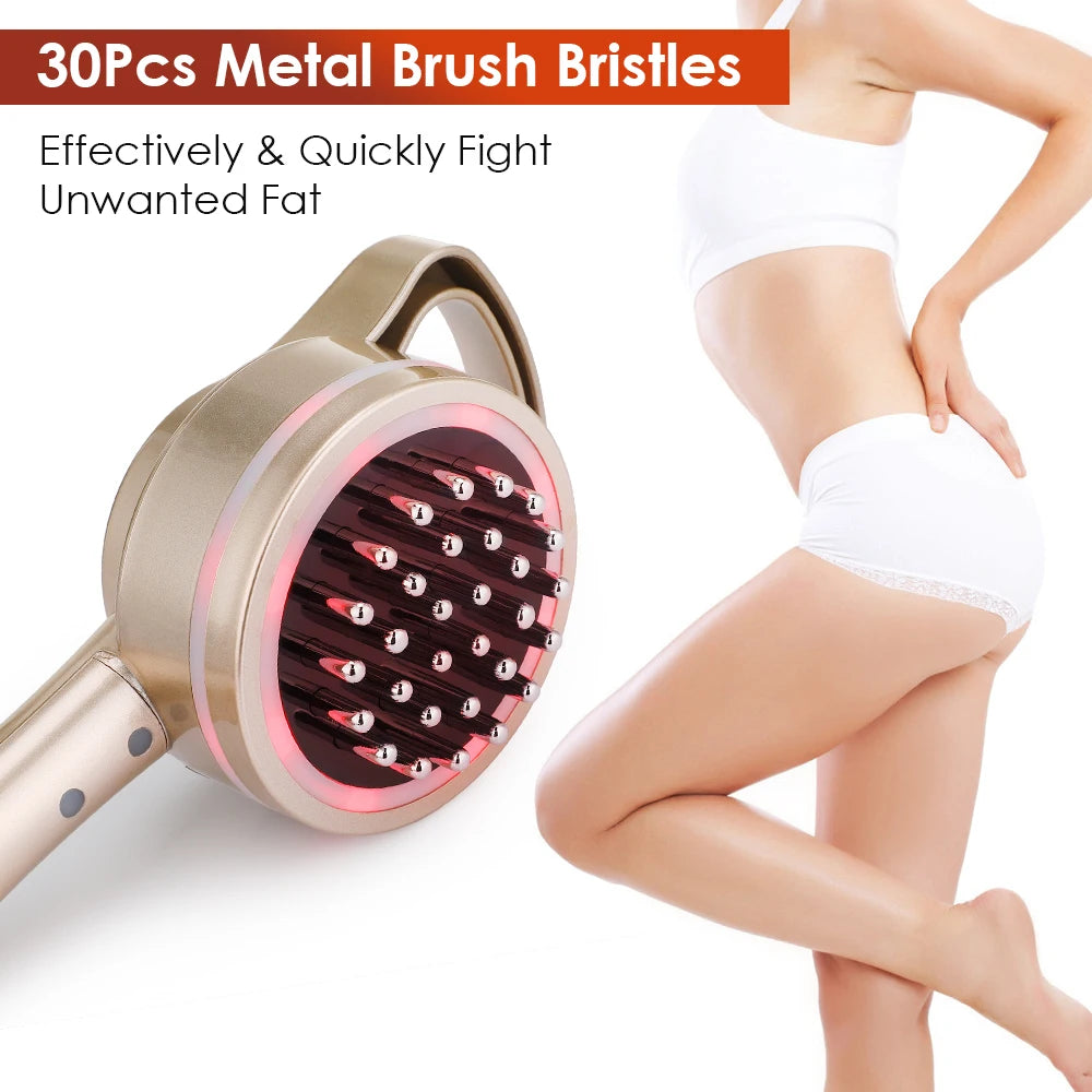 Electric Meridian Massage Brush Microcurrent Cellulite Therapy for Body Home Use Relaxation - 12