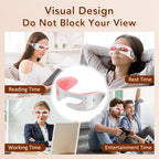 3D Eye Massager Red Light Therapy Device for Relieving Eye Fatigue and Dark Circles at Home