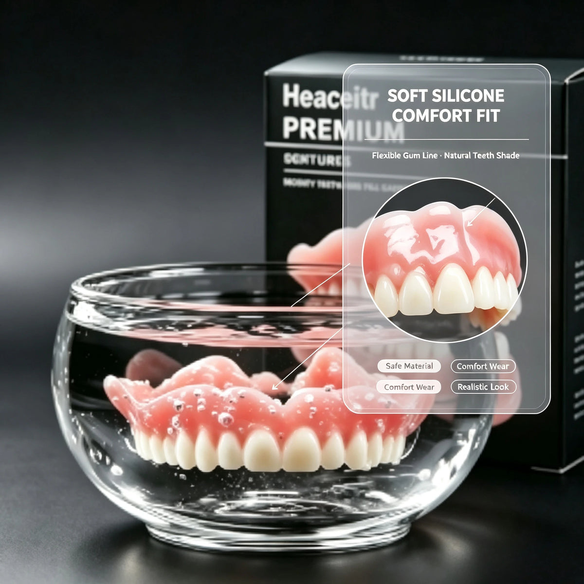 Custom Fit Dentures Boil to Shape Comfortable Dental Arch for Daily Use at Home