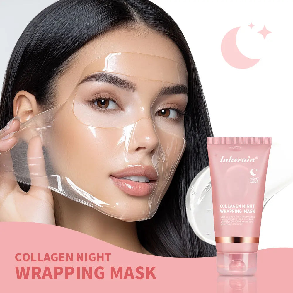 Collagen Night Wrapping Mask Peel Off Anti Aging Treatment for Women at Night
