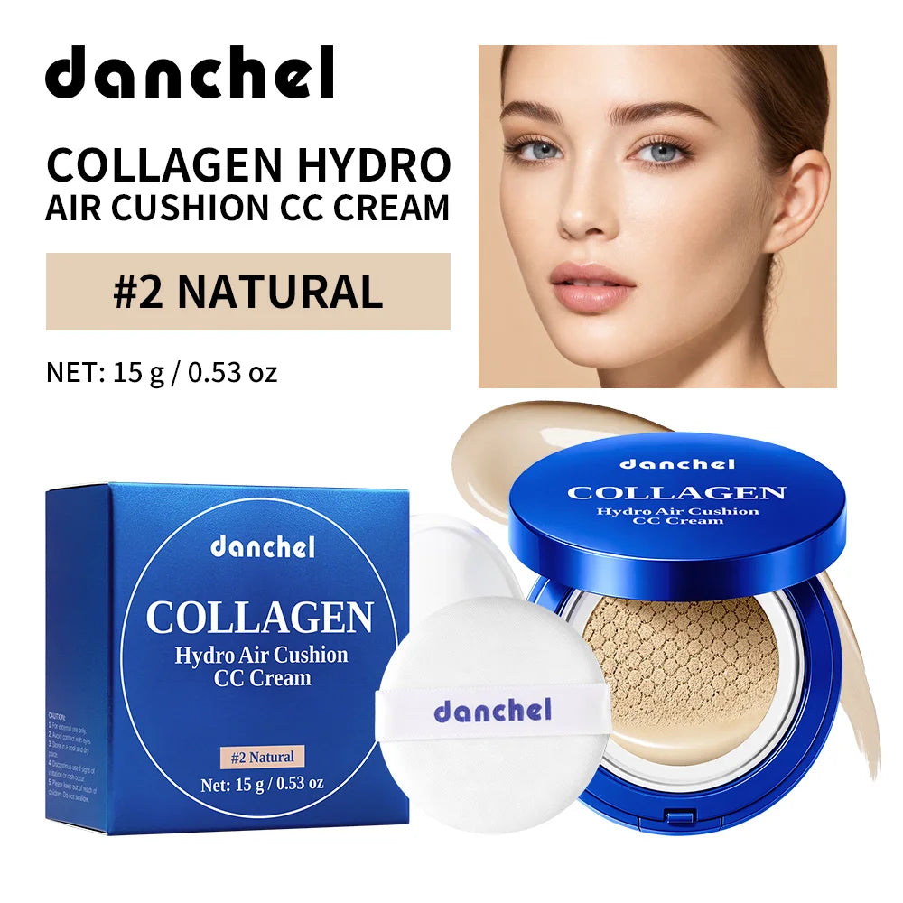 Collagen Air Cushion CC Cream Moisturizing Foundation for Radiant Skin and Daily Natural Makeup