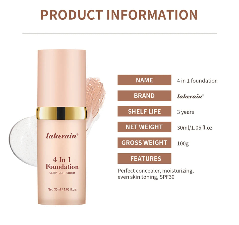 Color Changing Foundation Moisturizing Concealer for Even Skin Toning Daily Makeup Routine - 16