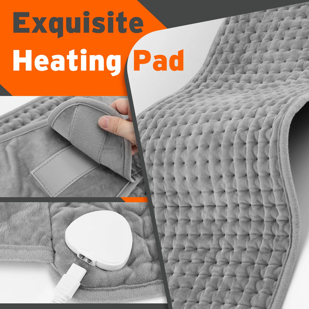 Electric Heating Waist Belt Adjustable Thermal Pad for Back Pain Relief at Home Office