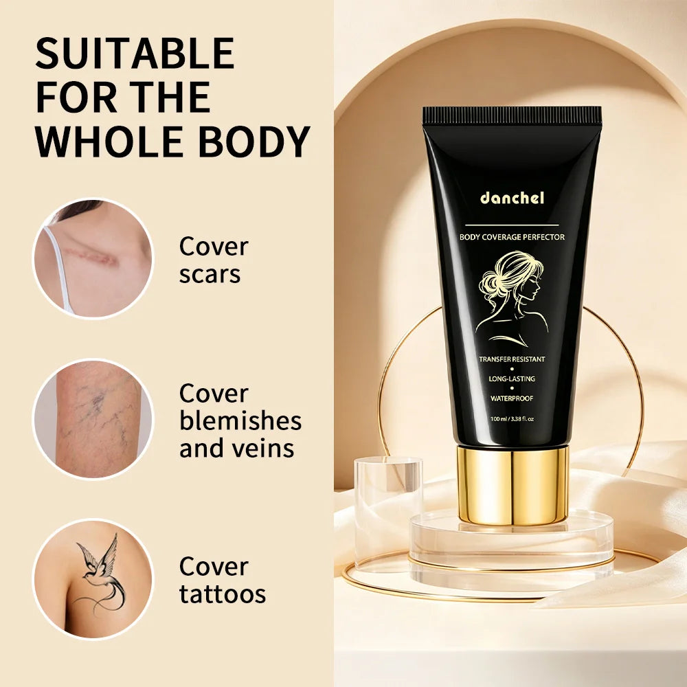 Body Coverage Perfector Waterproof Tattoo Scar Concealer for Daily Use and Special Events